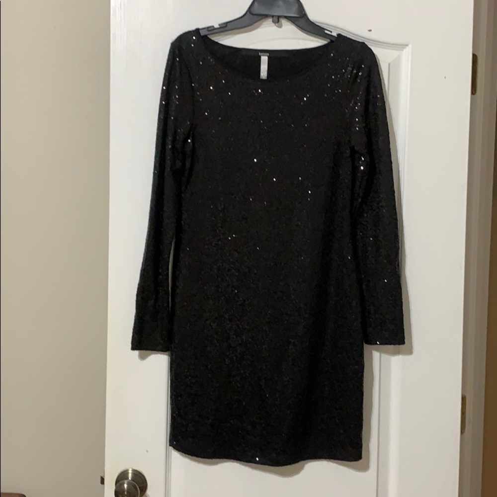 Black Sequin Dress